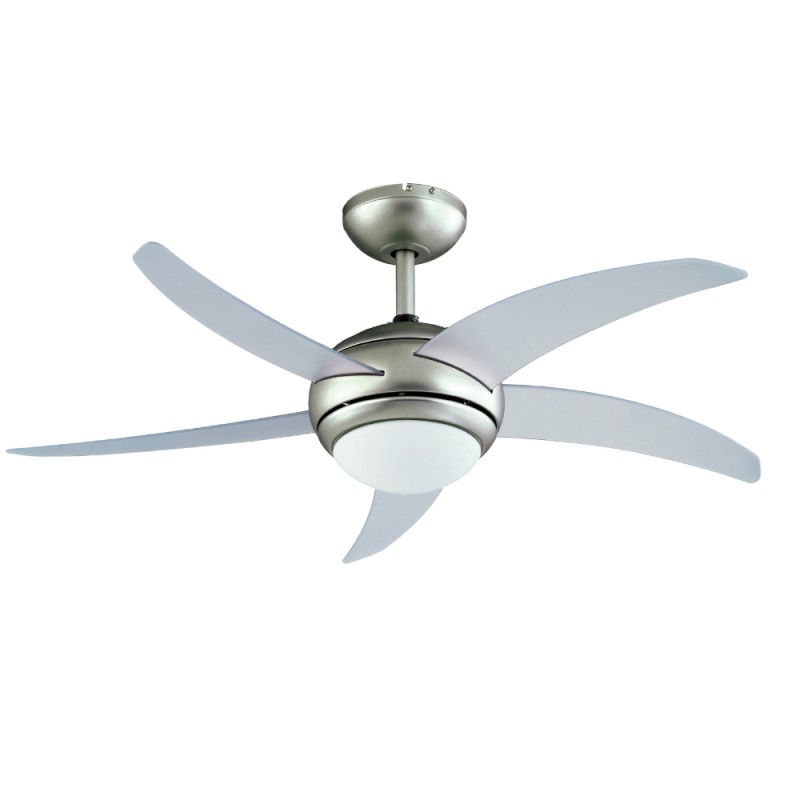 IQ Ανεμιστήρας Οροφής CF-44001 55W με Φως και Τηλεχειριστήριο Ασημί