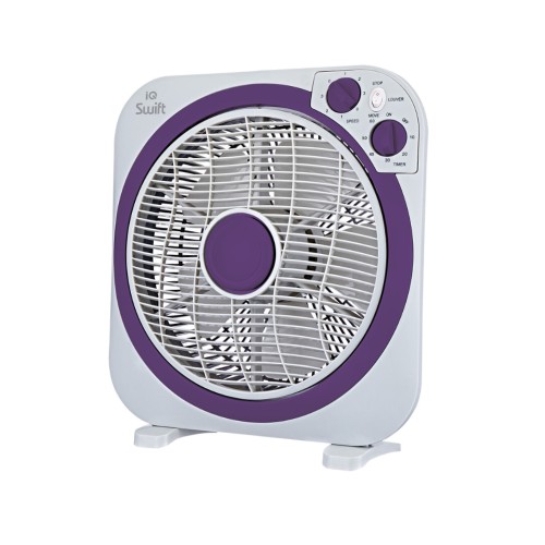 IQ Ανεμιστήρας Box Fan PBF-34 45W Διαμέτρου 30cm Λευκός