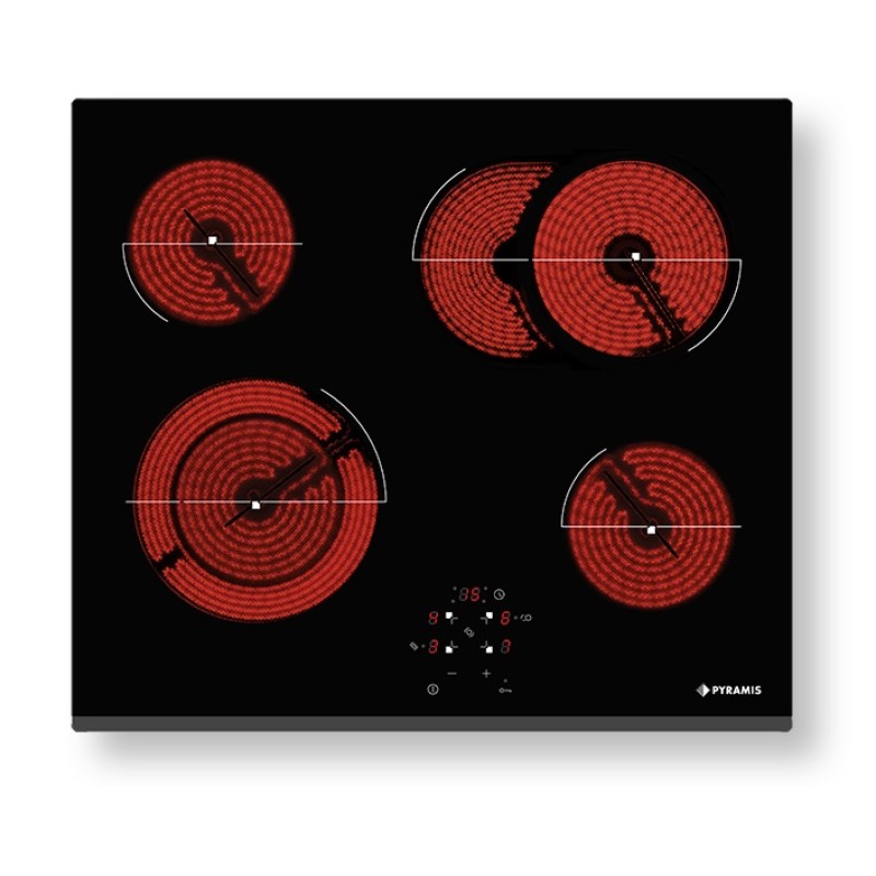 Pyramis Αυτόνομη Κεραμική Εστία PHC61611BFB (58cm)