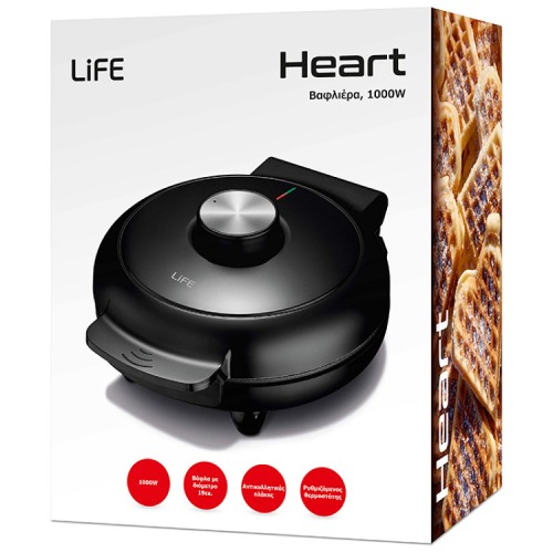 Life Βαφλιέρα Heart 221-0230 1000W