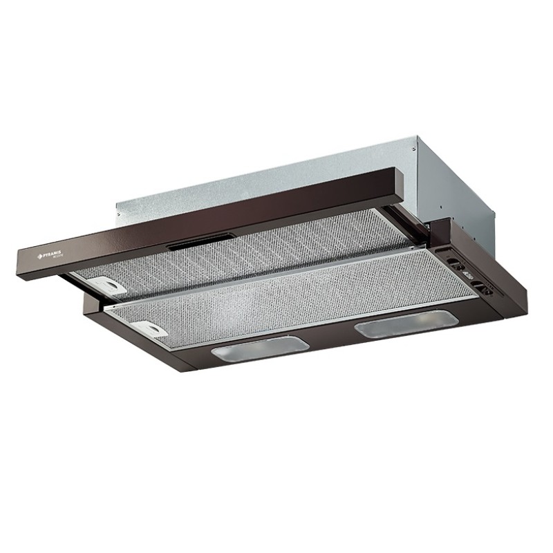 Pyramis Απορροφητήρας Συρόμενος NT (065036201) Καφέ 60cm