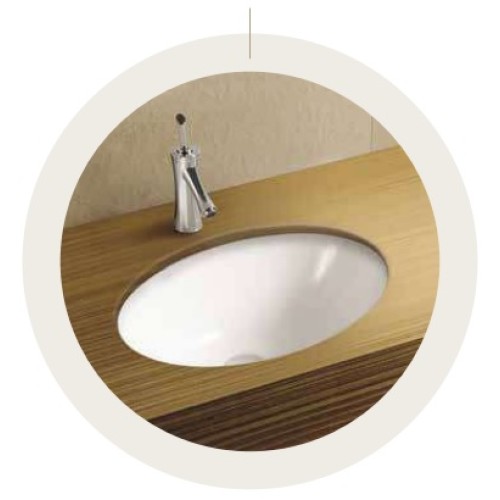 Pyramis Νιπτήρας Υποκαθήμενος Salvia (023018201) 51x39cm Λευκός