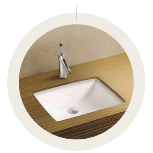 Pyramis Νιπτήρας Υποκαθήμενος Salvia (023018301) 51x38,5cm Λευκός