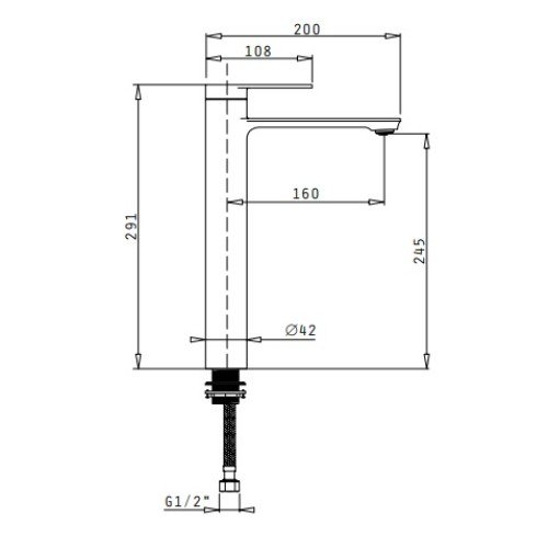 Pyramis Μπαταρία Νιπτήρα Αναμεικτική  Rovetta XL (090939301) 
