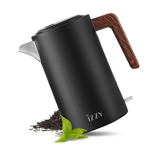 Izzy Βραστήρας Wooden IZ-3016 (224128) 1.7Lt 2200W Μαύρος