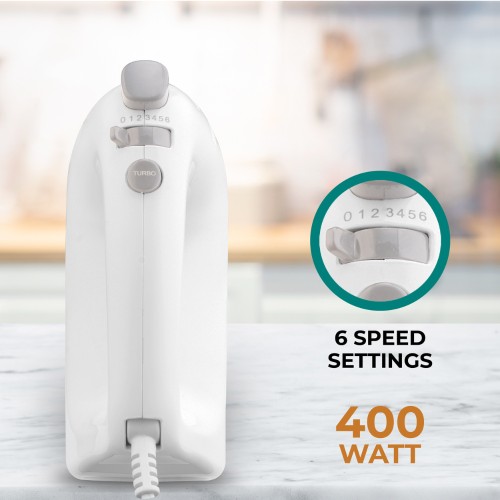 IQ Μίξερ Χειρός Memories HM-211 400W Λευκό