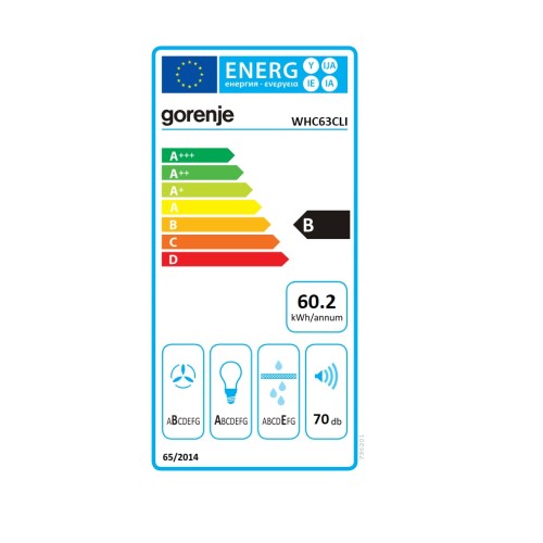 Gorenje Απορροφητήρας Τζάκι WHC63CLI 736201 (60cm) Μπεζ