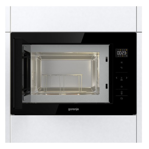 Gorenje Εντοιχιζόμενος Φούρνος Μικροκυμάτων BM251SG2BG (738323) 25lt Μαύρος
