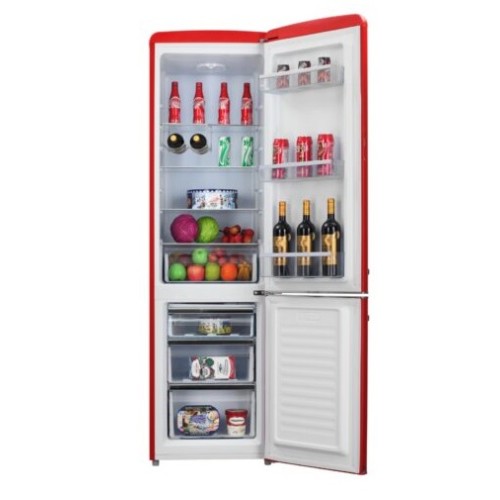 Morris Ψυγειοκαταψύκτης Retro Series MRS-31250 244Lt Υ181xΠ55xΒ57,5εκ. Κόκκινο