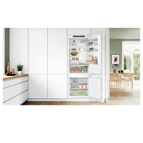 Bosch Ψυγειοκαταψύκτης Εντοιχιζόμενος KBN96VFE0 NoFrost 383Lt Υ193.5xΠ70.8xΒ54,8εκ.