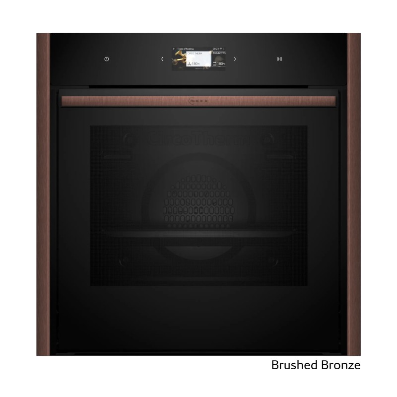 Neff Εντοιχιζόμενος Φούρνος Ανω Πάγκου Flex Design B69CS7MY0 71lt Brushed Bronze