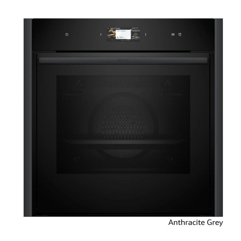Neff Εντοιχιζόμενος Φούρνος Ανω Πάγκου Flex Design B69VS3AY0 71lt με Λειτουργία Ατμού Antracite Gray