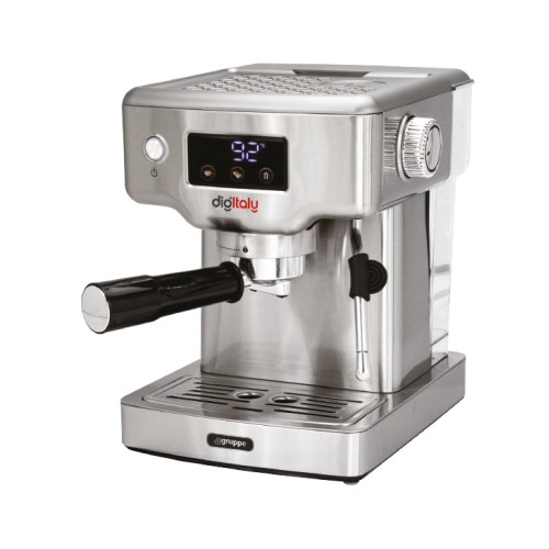 Gruppe Μηχανή Espresso Digitaly EM3207 1465W Πίεσης 19bar Ασημί