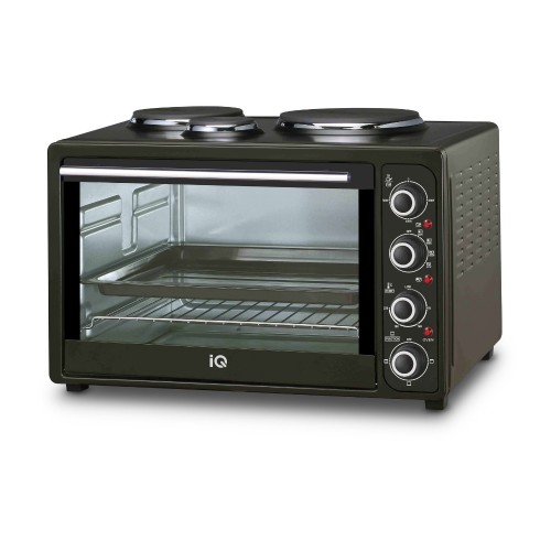 IQ Ηλεκτρικό Φουρνάκι KC-1241 45lt με 3 Εστίες Black