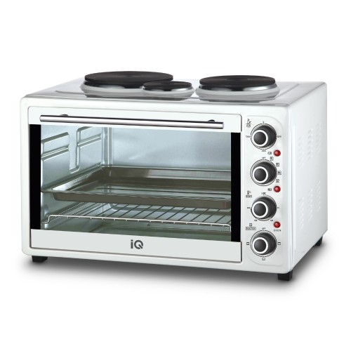 IQ Ηλεκτρικό Φουρνάκι KC-1241 45lt με 3 Εστίες White