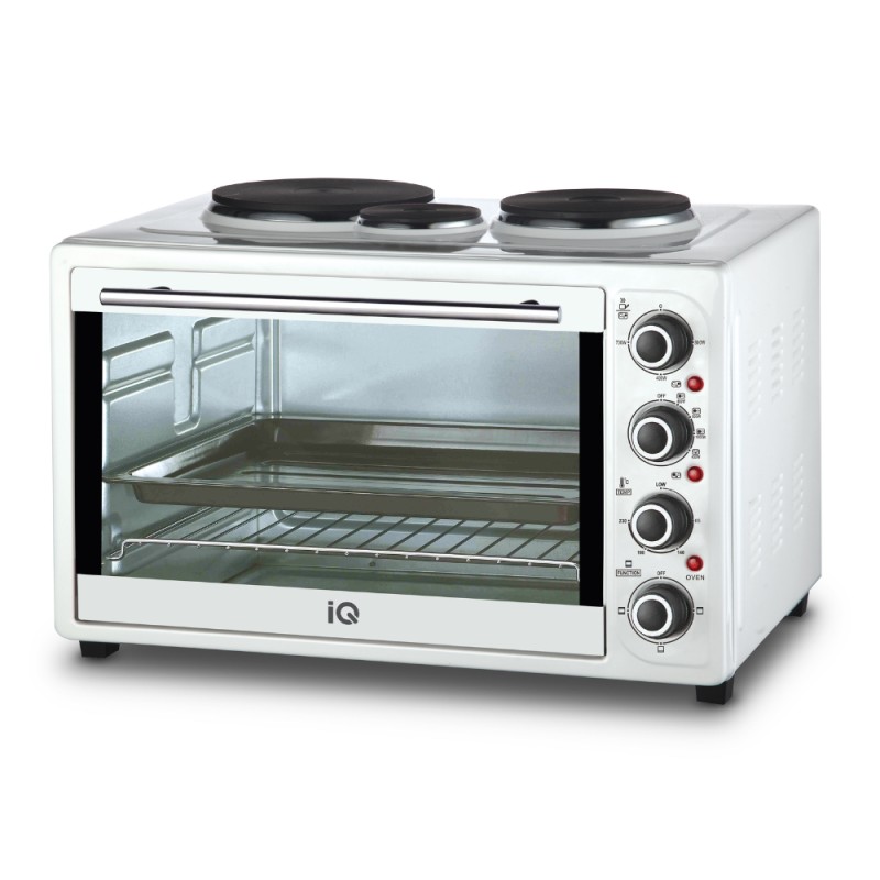 IQ Ηλεκτρικό Φουρνάκι KC-1241 45lt με 3 Εστίες White