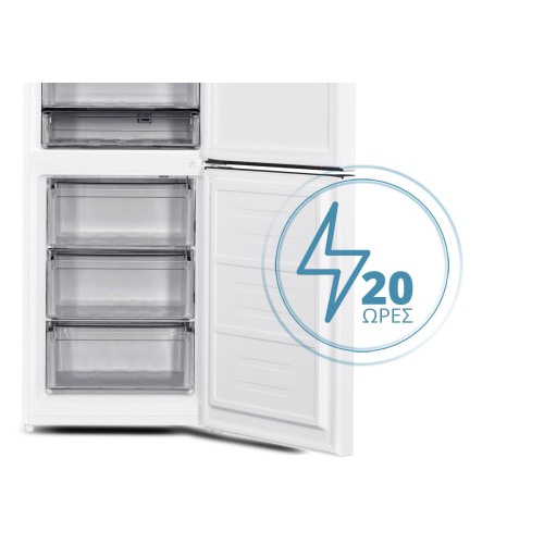 Philco Ψυγειοκαταψύκτης PCF 360WE Total NoFrost 323lt Υ185xΠ60xΒ68.5εκ. Λευκός