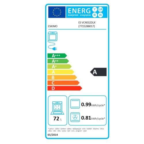 Eskimo Κεραμική Κουζίνα ES VC4032DLX Inox