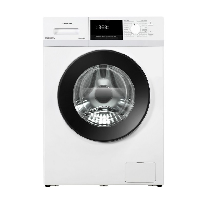 United Πλυντήριο Ρούχων UWM-7124BS (7kg 1200rpm A)