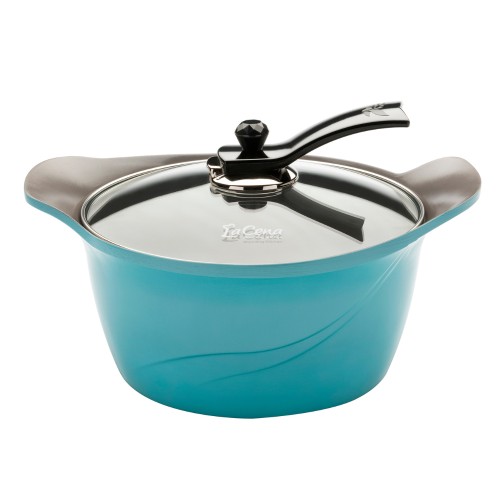 La Cena Κατσαρόλα Αντικολλητική Κεραμική 28cm Blue