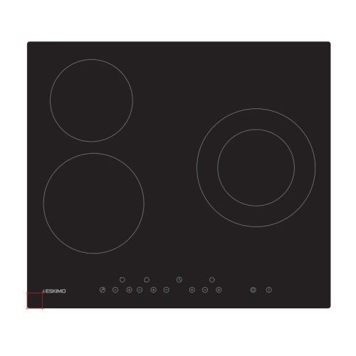 Eskimo Αυτόνομη Κεραμική Εστία ES HB3DUAL (59cm)