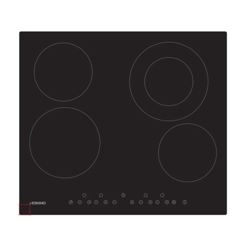 Eskimo Αυτόνομη Κεραμική Εστία ES HB4DUALFR (59cm)