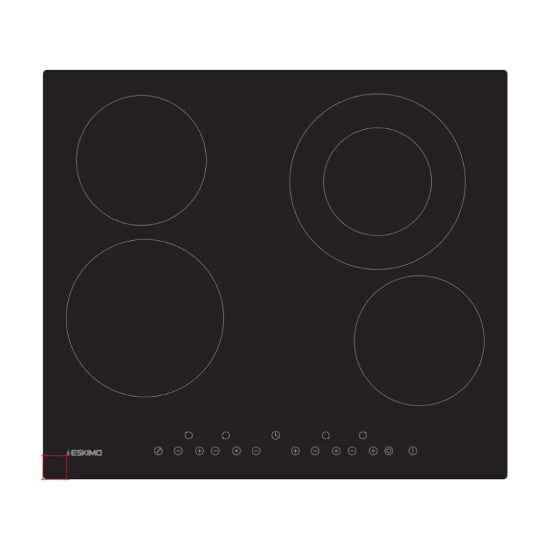 Eskimo Αυτόνομη Κεραμική Εστία ES HB4DUALFR (59cm)