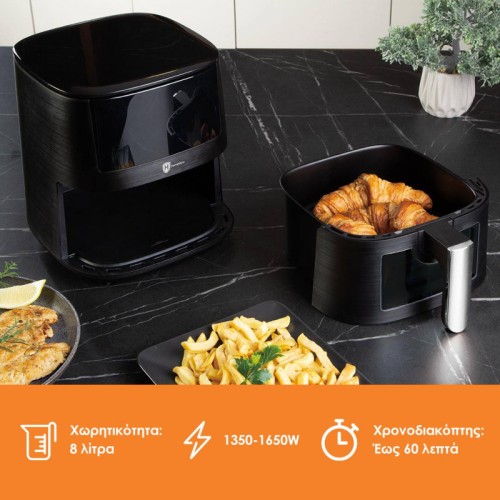 HomeVero Φριτέζα Αέρος HV-AF8.0 με Αποσπώμενο Κάδο 8Lt