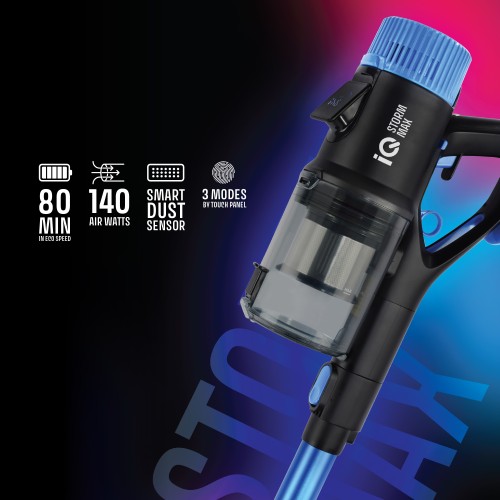 IQ Επαναφορτιζόμενη Σκούπα Stick & Χειρός Storm Max VC-998 37V, 450W BLDC, Pet Groomer, LED
