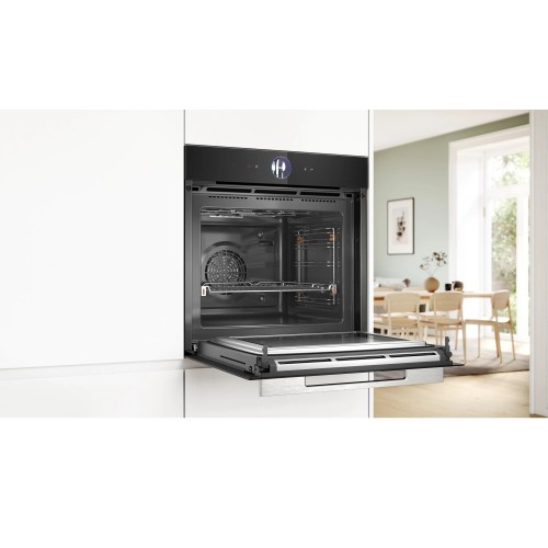 Bosch Εντοιχιζόμενος Φούρνος Ανω Πάγκου με Μικροκύματα HMG776KB1 67lt Inox