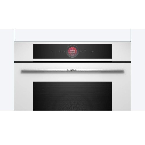 Bosch Εντοιχιζόμενος Φούρνος Ανω Πάγκου HBG7321W1 71lt Λευκός