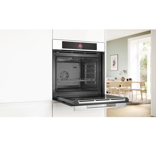 Bosch Εντοιχιζόμενος Φούρνος Ανω Πάγκου HBG7321W1 71lt Λευκός
