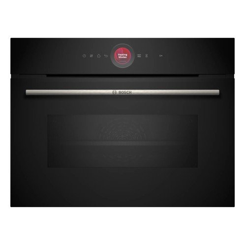 Bosch Εντοιχιζόμενος Φούρνος Ανω Πάγκου CMG7241B1 με Μικροκύματα 45lt Μαύρος