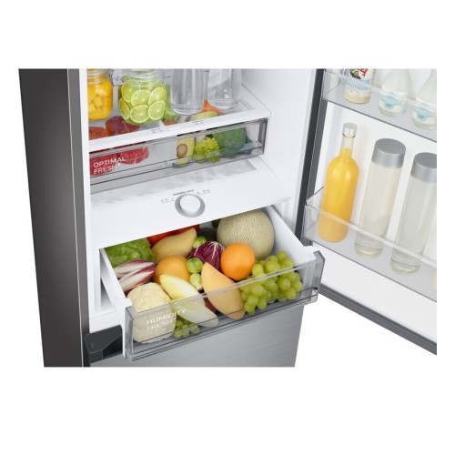 Samsung Ψυγειοκαταψύκτης BESPOKE RB38C7B6CS9 NoFrost 390Lt Υ203xΠ59.5xΒ65,8εκ. Inox