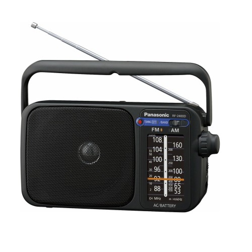 Panasonic Ραδιόφωνο Φορητό RF-2400DEG-K Ρεύματος / Μπαταρίας