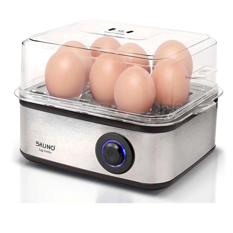Bruno Βραστήρας Αυγών BRN-0156 8 θέσεων 500W Inox