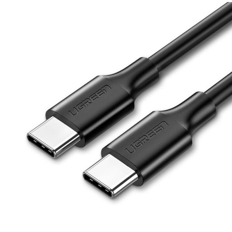 Ugreen Καλώδιο 340144 Regular USB 2.0 Cable USB-C male - USB-C male Μαύρο 1m