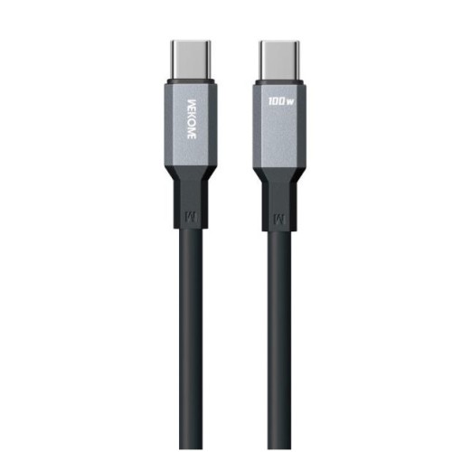 WK Καλώδιο WDC-17 USB 2.0 Cable USB-C male - USB-C 100W Μαύρο 1.2m