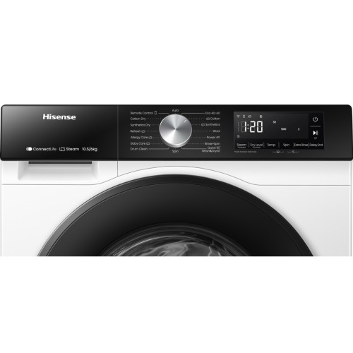 Hisense Πλυντήριο-Στεγνωτήριο WD3S1043BW3 (10,5kg/6kg 1400rpm)