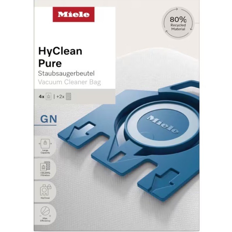 Miele Σακουλες Ηλεκτρικής Σκούπας HyClean Pure GN 4 Τμχ