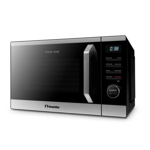Inventor Φούρνος Μικροκυμάτων ExpAir Cook MWO-AF-23LT-BD με Λειτουργία Air Fryer 23lt Μαύρος