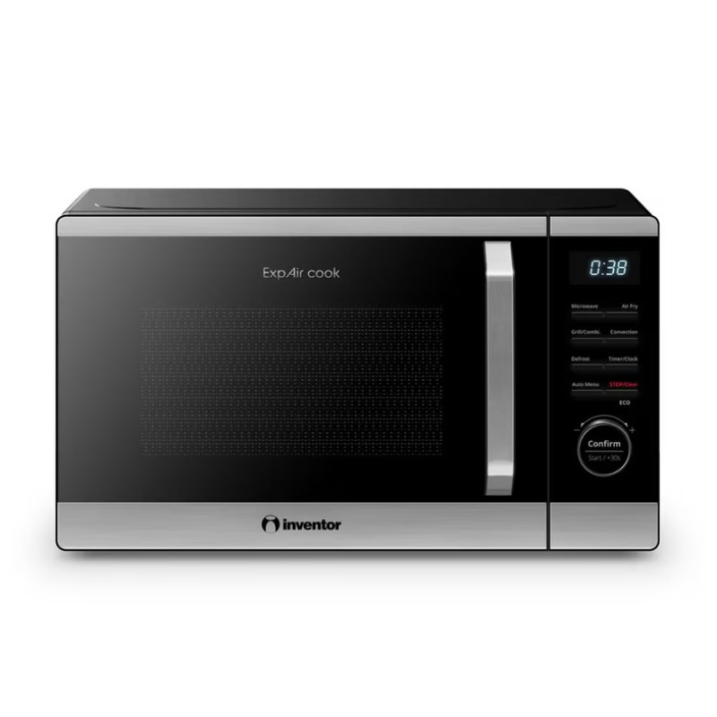 Inventor Φούρνος Μικροκυμάτων ExpAir Cook MWO-AF-23LT-BD με Λειτουργία Air Fryer 23lt Μαύρος