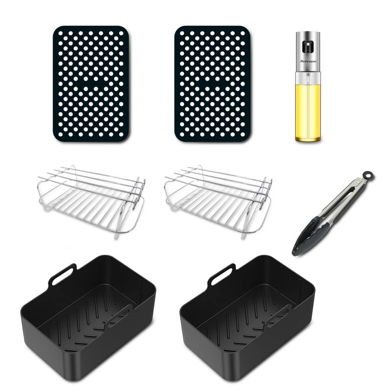 Rohnson Σετ Αξεσουαρ για Φριτέζες Αέρος AFK05 8τμχ