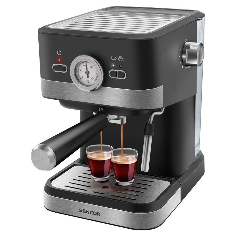 Sencor Μηχανή Espresso SES 1721BK 1050W Πίεσης 20bar Μαύρη
