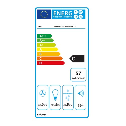 AEG Απορροφητήρας Συρόμενος DPB3632S 60cm