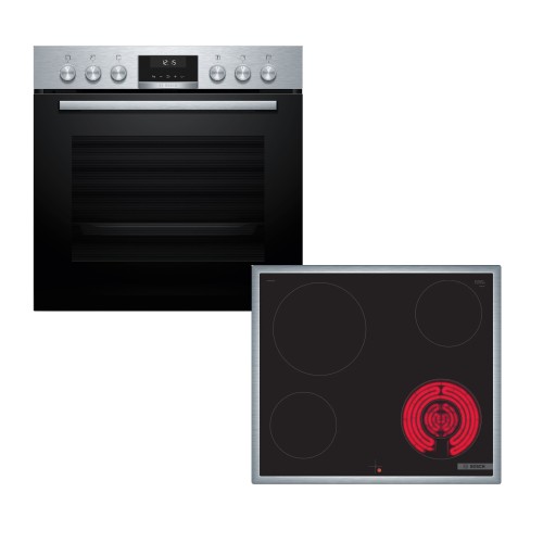 Bosch Σετ Φούρνος HEG537BS4 + Εστία NKF645GA2E