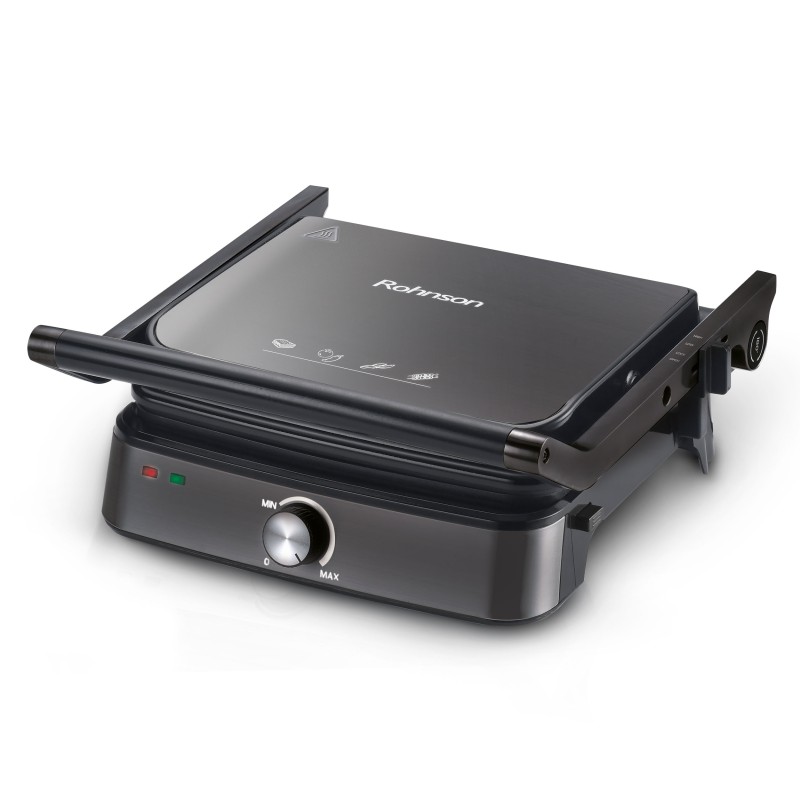 Rohnson Τοστιέρα - Γκριλιέρα R-2316BR για 4 Τοστ 2000W Μαύρη