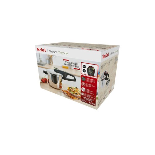 Tefal Χύτρα Ταχύτητας Secure Trendy P2584402 8lt