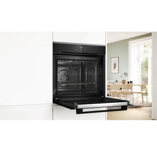 Bosch Εντοιχιζόμενος Φούρνος Ανω Πάγκου HBA272BB3 71lt Μαύρος