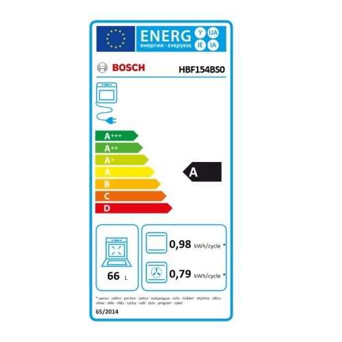 Bosch Εντοιχιζόμενος Φούρνος Ανω Πάγκου HBF154BS0 Inox